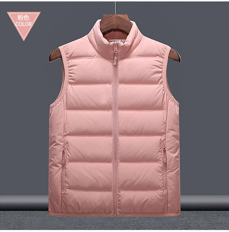 Stylish Durable Down Vest for Couples in Leisure Travel Windproof  Anti-wrinkle Lightweight WaterResistant Down vest  Coats