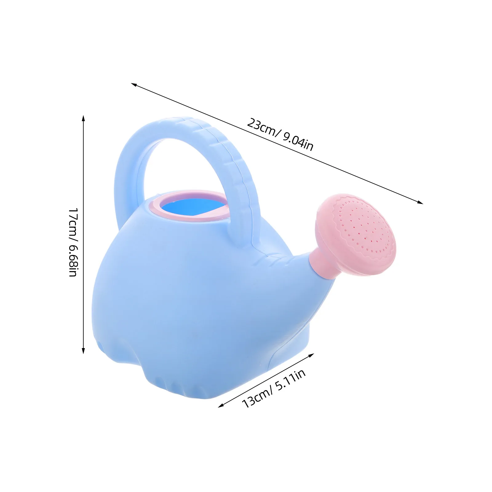 Regadera para niños, hervidor de plástico con forma de elefante, herramienta de jardinería ligera para niños, fácil de llenar, limpiar, dibujos animados para pequeños