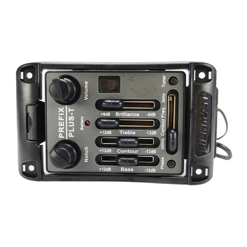 Guitar Pickups Prefix Plus-T Onboard Preamp Matrix Acoustic Pickup EQ Equalizer With Tuner Soft Piezo