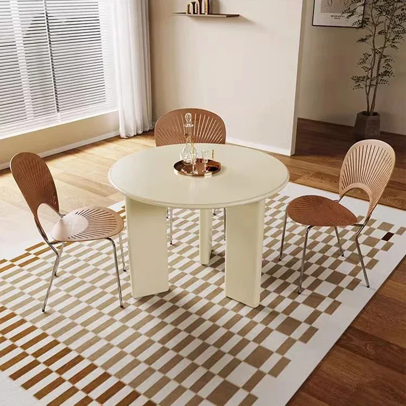 For Nordic Modern Dining Table Luxury Portable Lounge Coffee Garden Writing Dining Table Office Reception Mesa Commercial