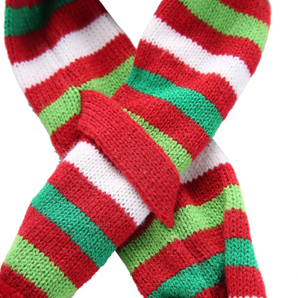 

Pet Christmas Scarf Dog Scarf Warm Comfortable Adjustable Neck Size Fabric Christmas Pattern Puppy Decoration Festival