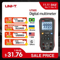 UNI-T UT60S Digital Smart Multimeter UT60BT Bluetooth Multimeter True RMS 1000V AC DC Voltage Tester Ammeter Frequency Meter