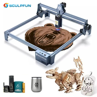 SCULPFUN S9 Laser Machine 90W CO2 Laser Effect Engraving Cutting Tool High Accuracy 410x420mm Carving Quick Assembly