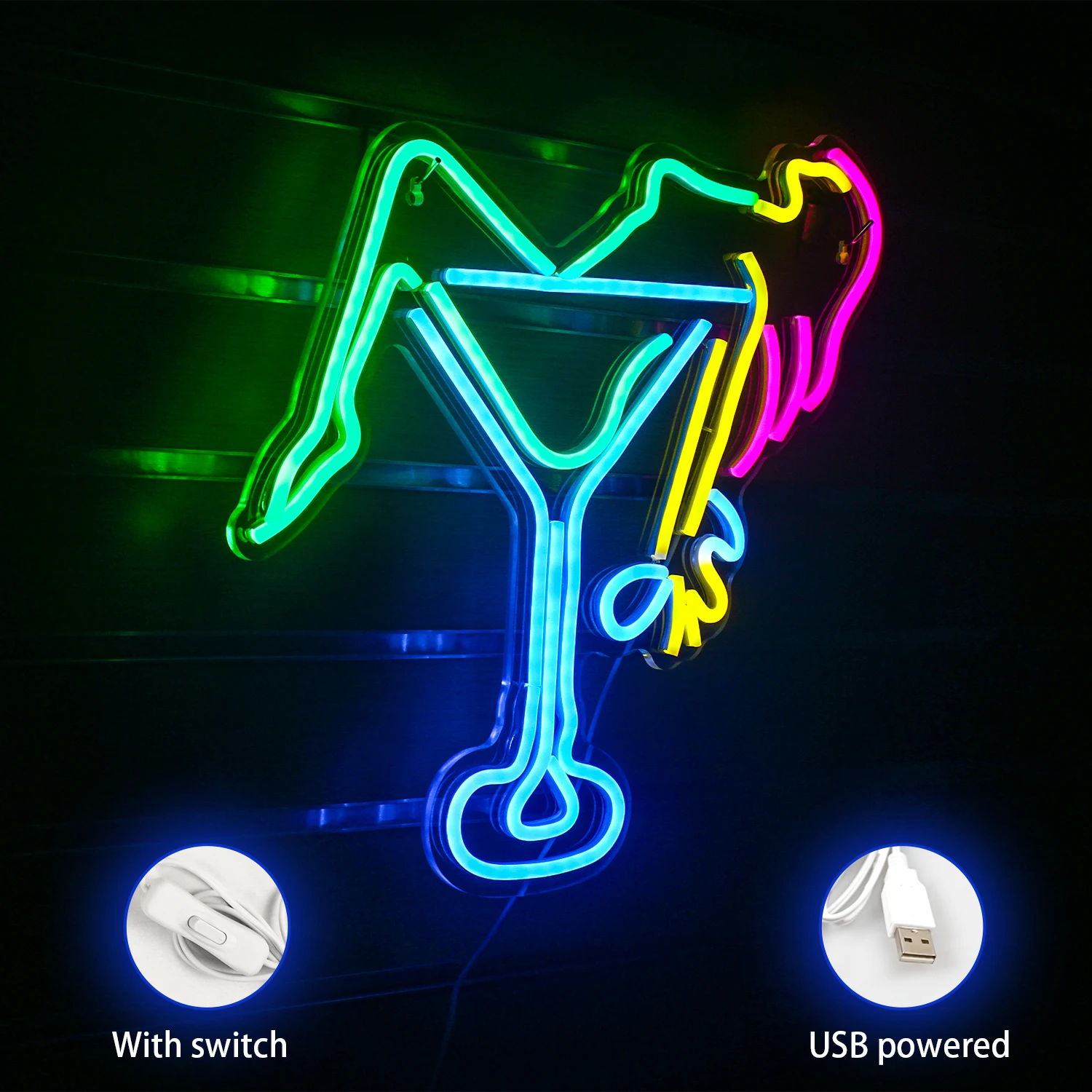 Sexy Woman Neon Sign Wine Glass Neon Sign LED Light Home Art Wedding Bar Bedroom Woman Neon Sign Bar Wall Light Sign Decor