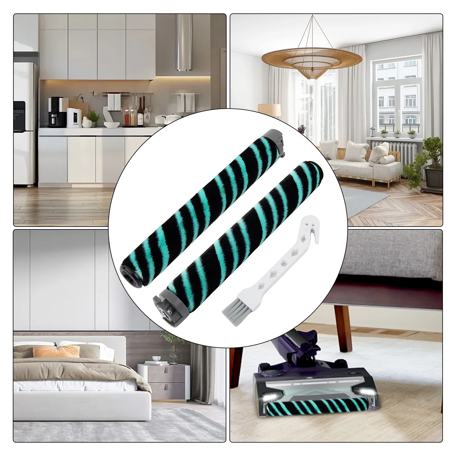 

Easy Installation Brush Soft Brush Roller Vacuuming Debris Long-lasting Performance Sturdy Plastic User-friendly Installation