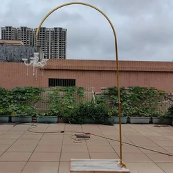 2pcs /4 pcs)Dinner Party Hanging Candle Holder Floor Arc Stand Gold Metal Chandelier Stand for Wedding Decoration