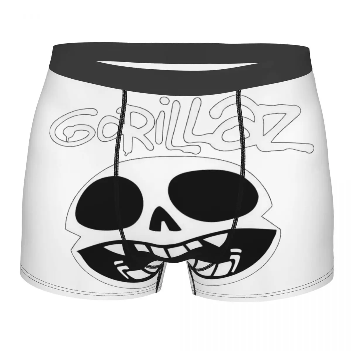 

Cool Music Band Gorillaz Skateboard Men's Boxer Briefs, Highly Breathable Underwear,Top Quality 3D Print Shorts Birthday Gifts