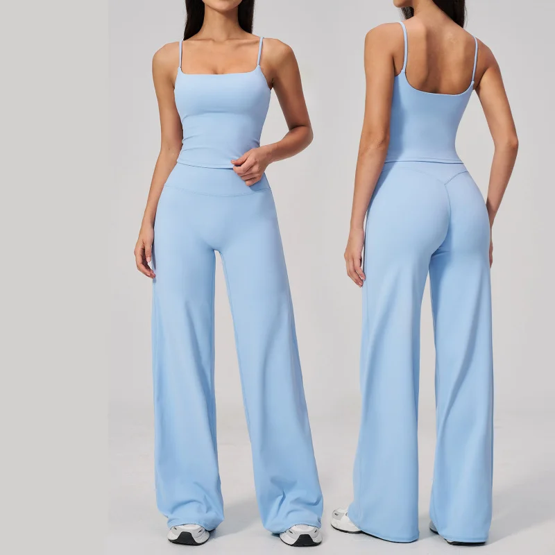 2 Pieces Women Tracksuit Yoga Set High Waist Leggings Fitness Sports Suits Athletic Wear Workout Outfits Sportswear Gym Clothing