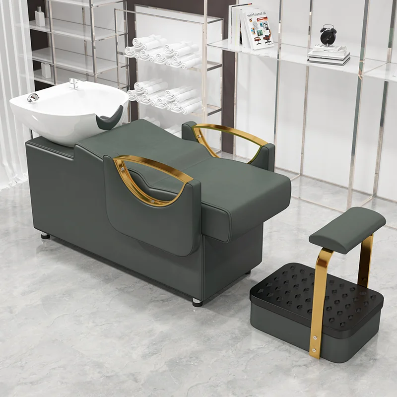 Tête SPA shampooing chaise avancée luxe Salon cheveux lavage chaise confortable beauté Silla De Lavado De Cabello Salon meubles