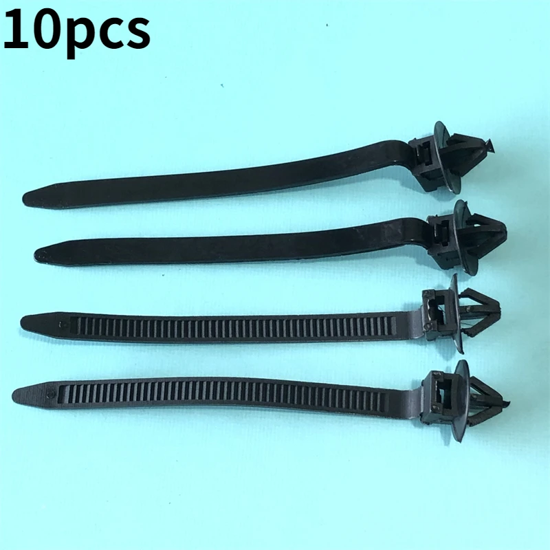 10Pcs Car Nylon Tie Wrap Cable Fastening Clips For Nissan X-TRAIL Qashqai Skoda Octavia Renault Clio Ford Focus 96mm Length