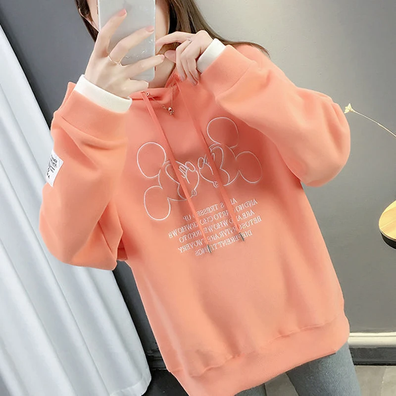 2024 Spring and Autumn New Women\'s Hooded Sweater Women\'s Fashion Trendy Loose Hoodie Top Women Pullover Jacket