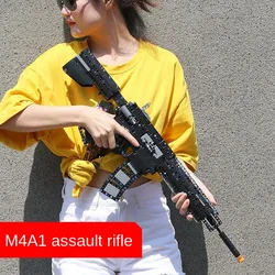 テクニカルガンm4a1,98kスナイパーライフルm4a1,モデルビルディングブロック,pubg軍用SWat,武器のおもちゃ