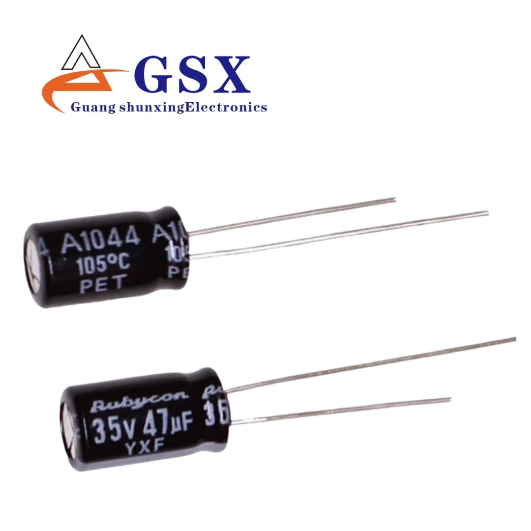 

Brand new original genuine imported electrolytic capacitor 35v47uf 6 * 11 Japanese Ruby YXF high-frequency long life