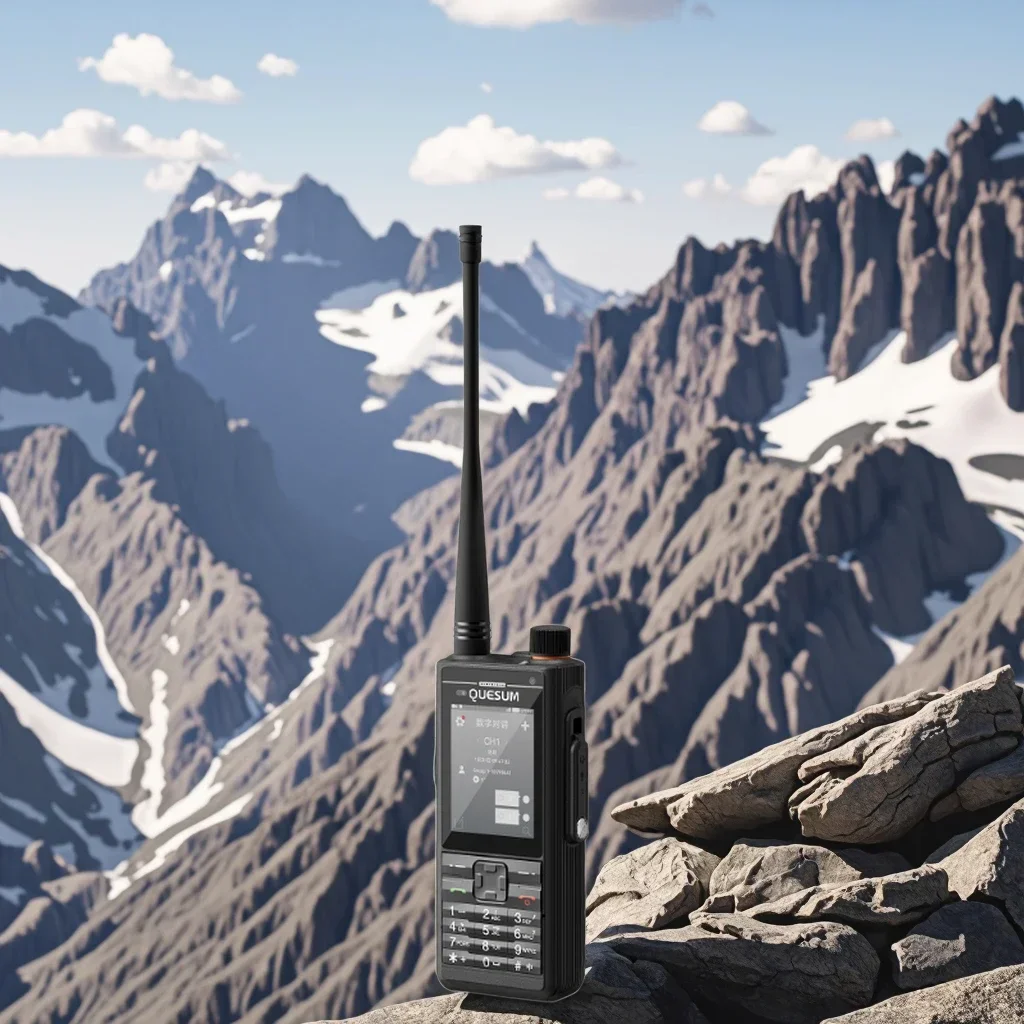 Alta calidad MAX11 PoC + DMR + Walkie Talkie analógico doble reloj una tecla SOS comunicación de Radio bidireccional