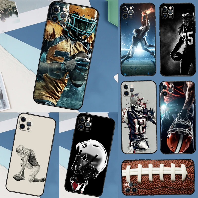 كرة القدم الأمريكية لشاومي ريدمي نوت 14 13 9 10 11 12 برو 11S 12S حافظة لهاتف ريدمي 15 C 13C 12C 10C 14C #1