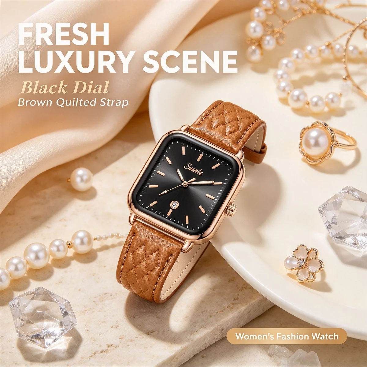 LIGE Women Watches Fashion Square Quartz Watch Casual Stainless Steel Strap Ladies Wristwatches Clock Gift Reloj Mujer reloj