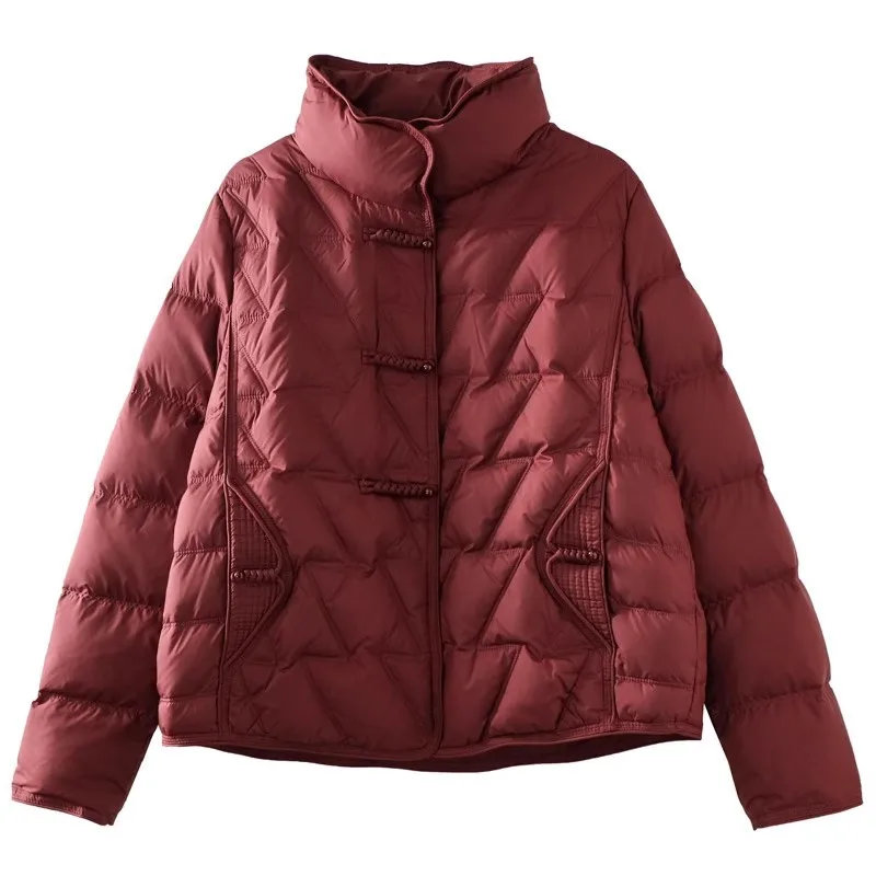 

2025 Autumn/Winter Women's Down Jacket Commuter Retro Casual Jacket