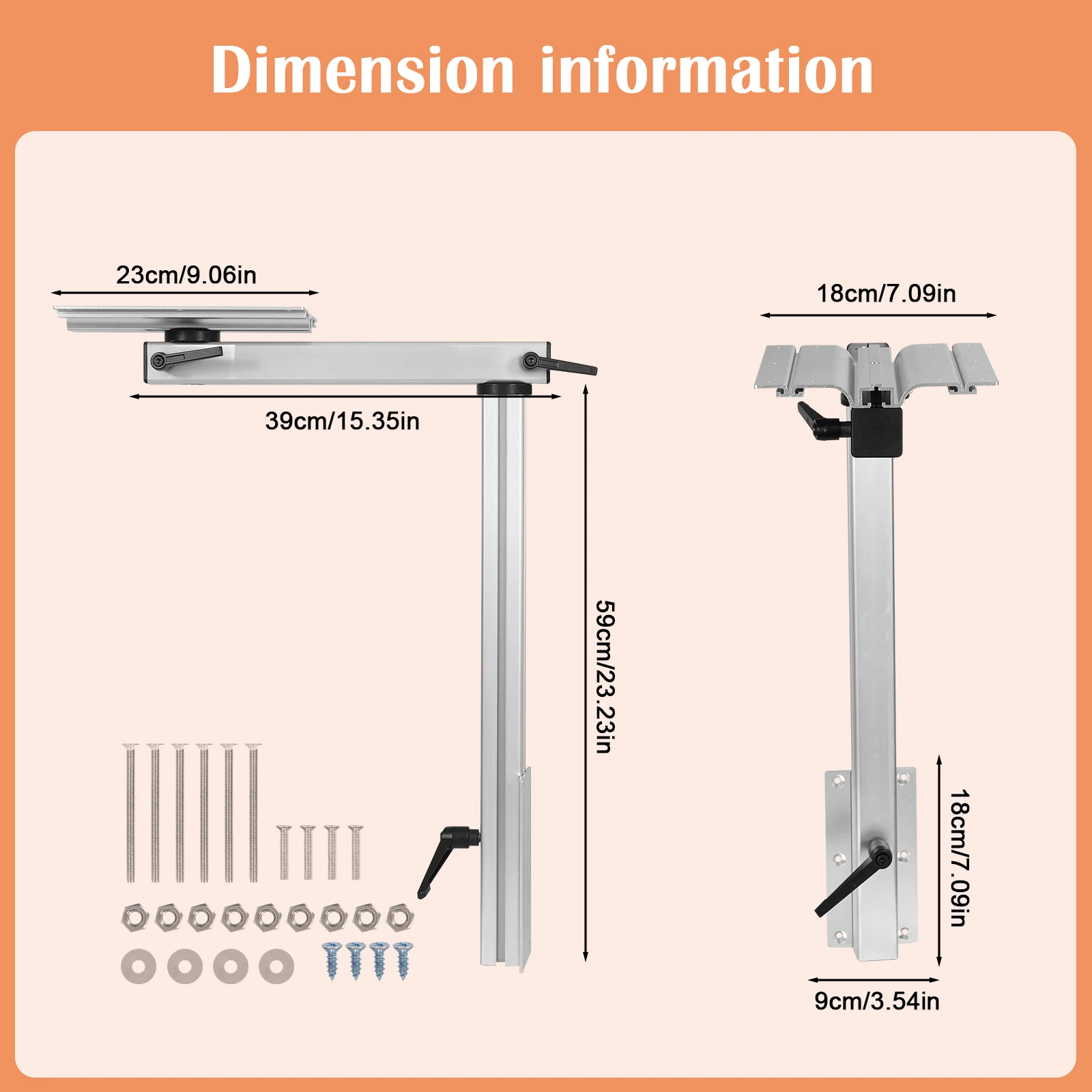 

RV Adjustable Table Leg 360 Degree Swivel Aluminum Alloy Removable RV Table Leg Height Adjustable RV Table Leg Bracket for RVs