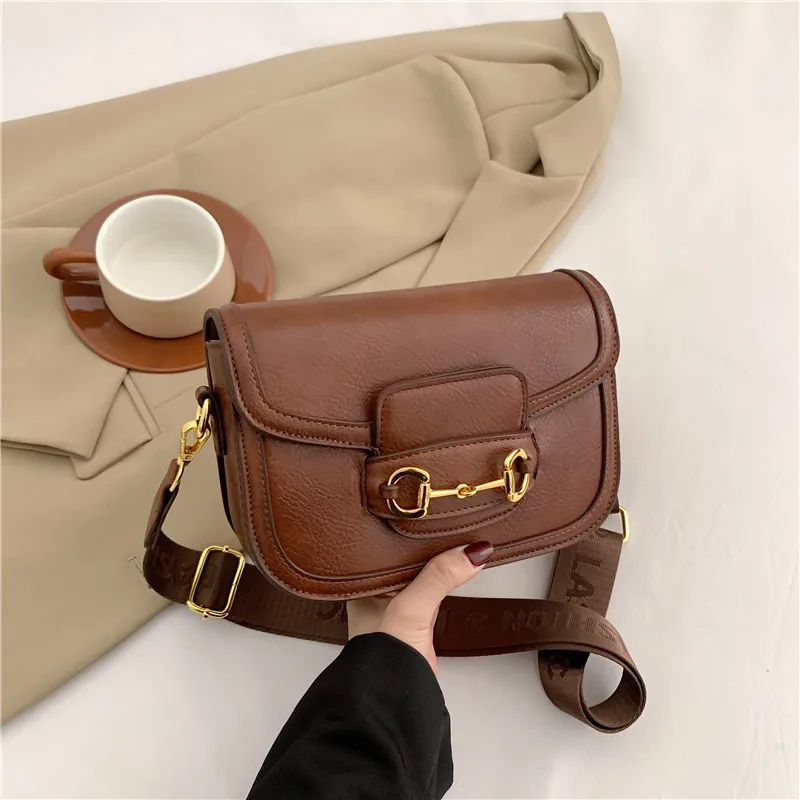 2024 New High-end Ribbon Contrast Color 1955 Saddle Bag Versatile One-Shoulder Diagonal Trendy Women\'s Bag