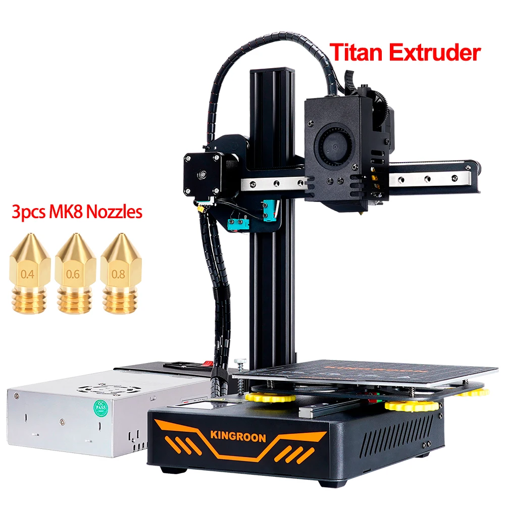 Całkowicie metalowy heat break ze stopu tytanu do drukarki 3D KINGROON KP3S 3.0 KP5L, gardziel hotendu MK8, gwint M6*30mm, do filamentów 1.75mm PLA ABS PETG — zdjęcie produktu 6