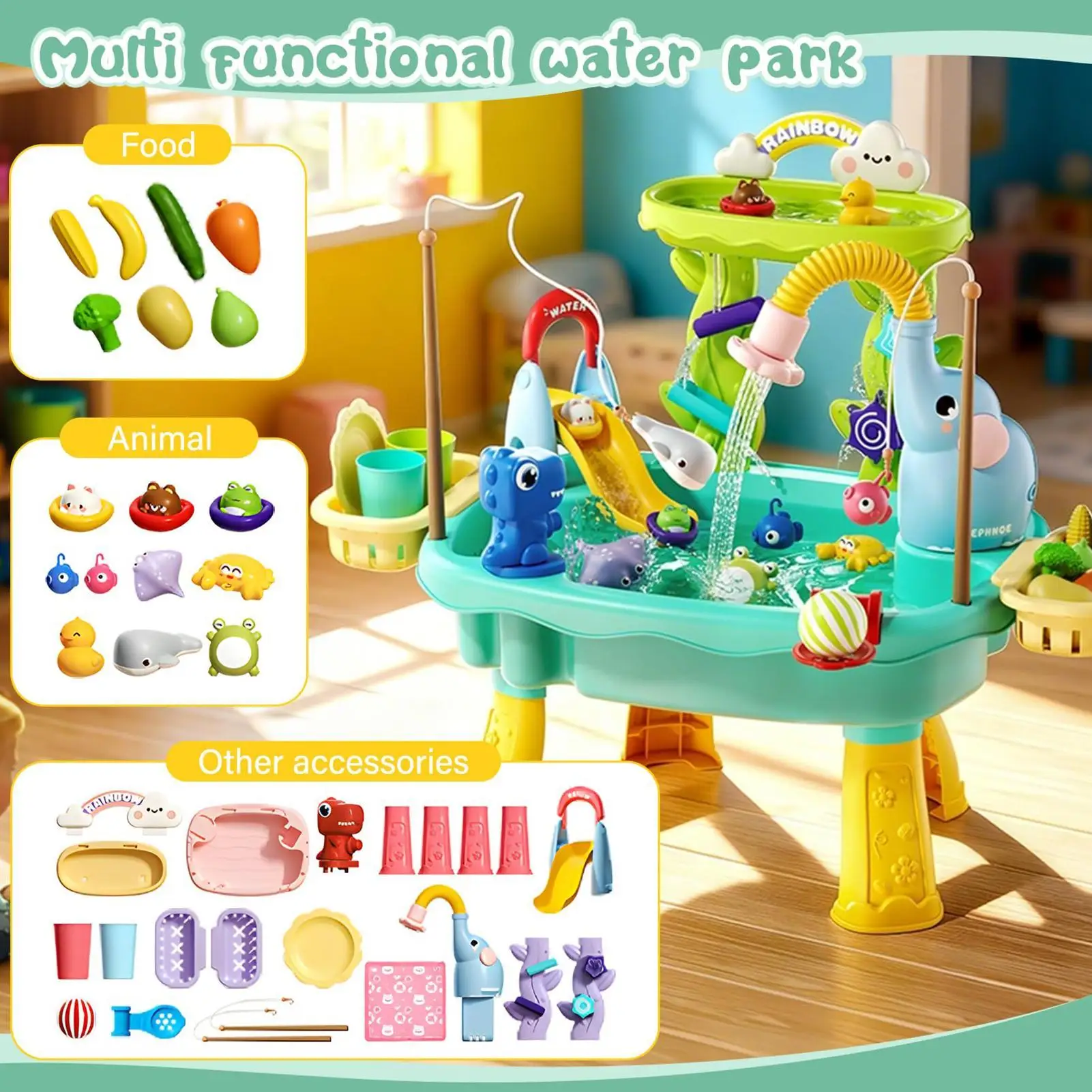 Elektrischer Sand- Und Wassertisch Mit Wasserhahn Und Spielzeug_voghion.com