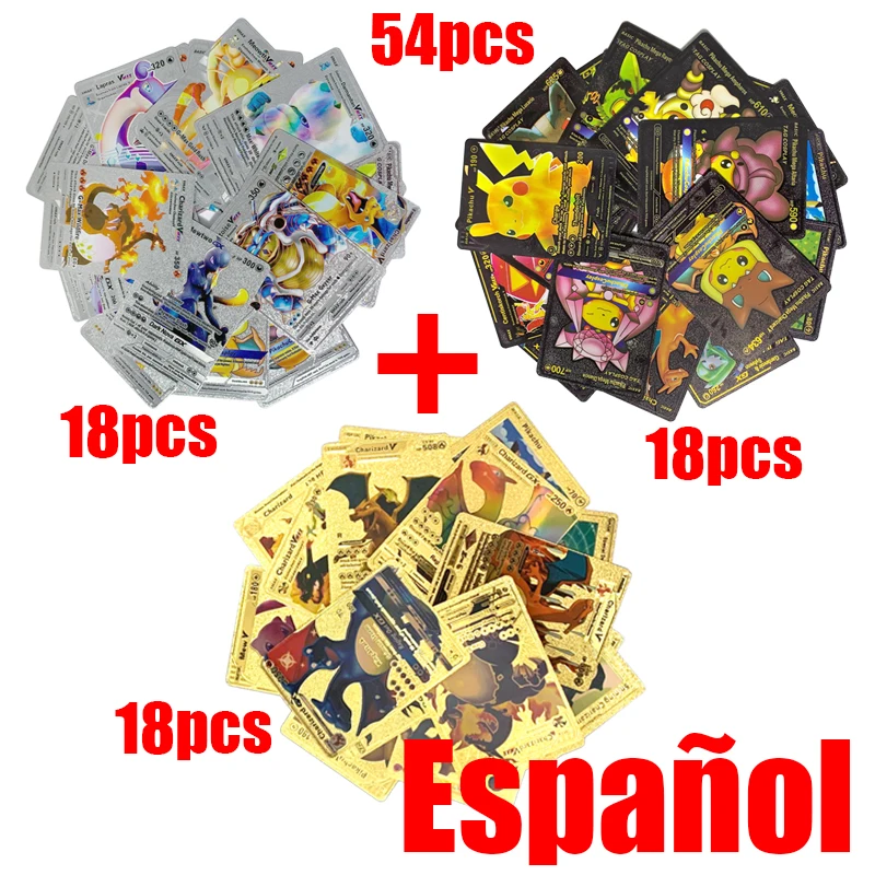 81–36 Stück Pokemon-Karten, deutsch, Spanisch, Französisch, Englisch, Vmax, GX, Energiekarte, Pikachu, seltene Sammlung, Kampftrainer, Jungen, Geschenke, Spielzeug