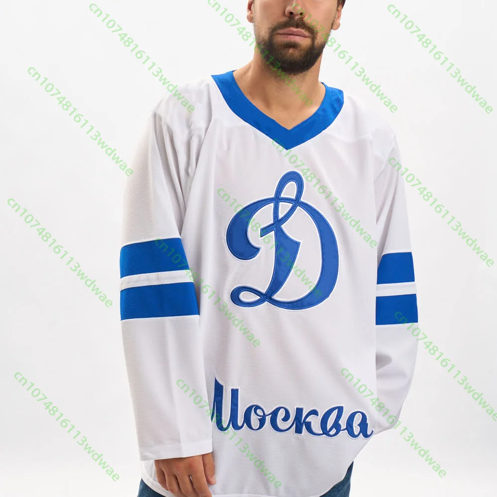 HC Dynamo Msk New 2026 Ice Hockey KHL Hockey Russia Competition Jersey Mens Long Sleeves 3D Print Sport Breathe Cycling Shirt