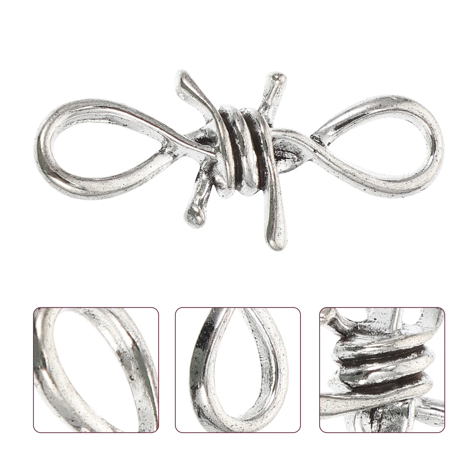 

30 Pcs Waist Chain Bracelet Accessories Jewelry Charms Hip Hop Diy Zinc Alloy Beads for Bracelets