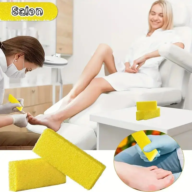 Natural Foot Pumice Stone - Gentle Exfoliator for Hard Skin & Calluses - Dual-Purpose Pedicure Tool - Achieve Salon-Quality