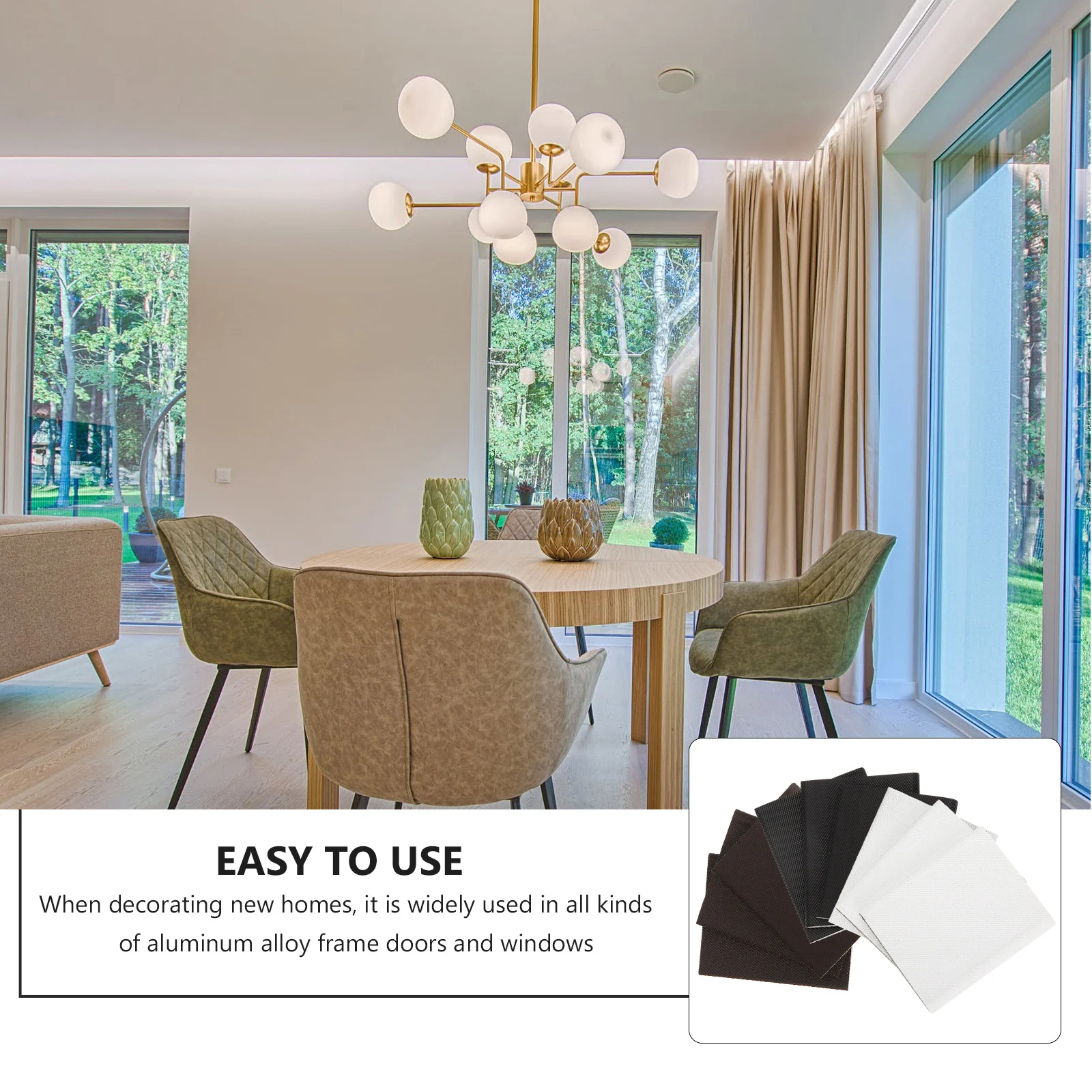 

30pcs Strip Self Adhesive Weather Stripping For Frame Door Bottom Seal Exterior Door Seal Strip Weatherproof Air Draft Stopper