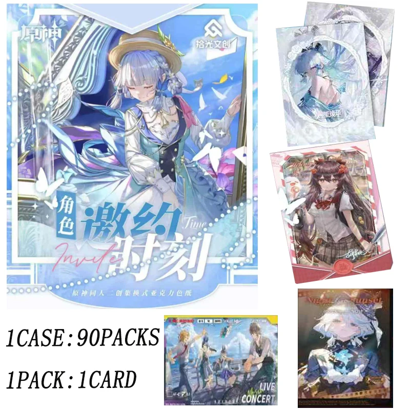 

Wholesale Genshin Impact A6 Acrylic Standees Series 1 Premium Collectible Set Official Teyvat Artwork 120 Designs For Fans