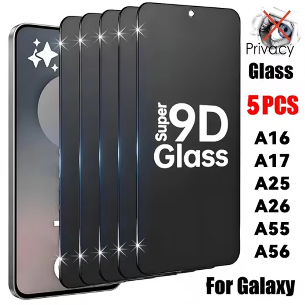 1-5Pcs Privacy Screen Protectors For Samsung A57 A56 A36 A26 A16 A25 A34 A52 A37 A27 A17 A07 A14 A05 A06 A51 A54 Tempered Glass