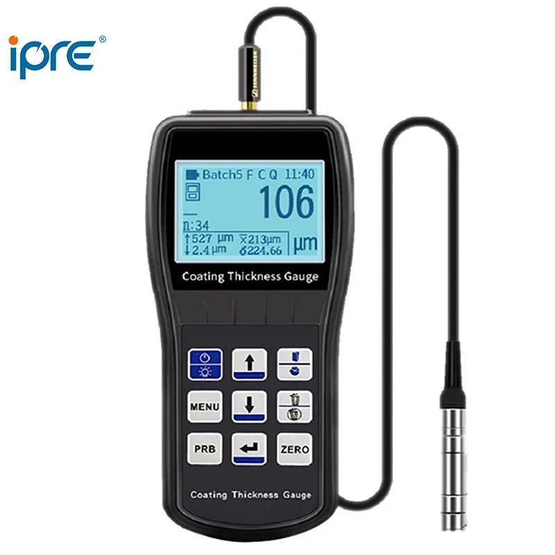 Digital industrial Coating Thickness Gauge Used Car Paint Metal Plating Thickness Measuring Instrument