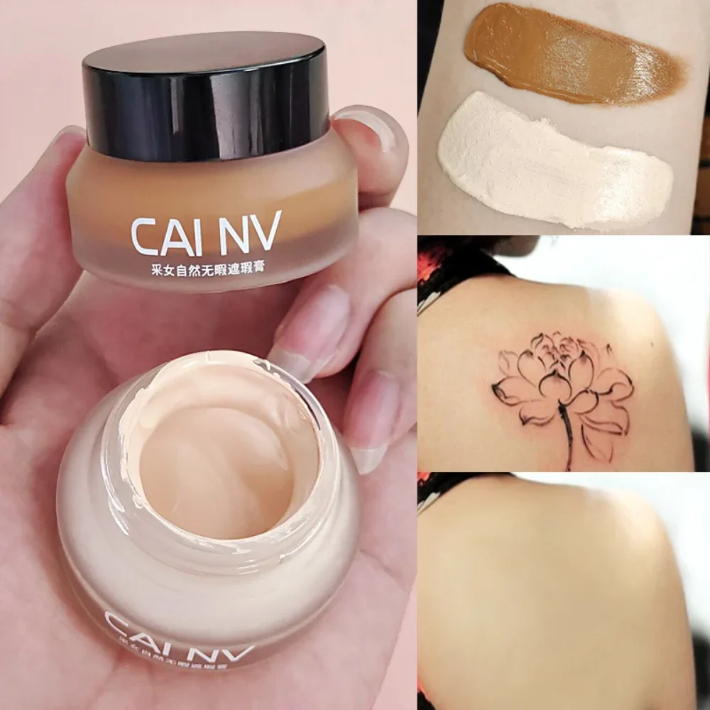 Crema correctora fuerte para maquillaje facial, larga duración, impermeable, Alisador, corrector, tatuaje, cicatrices, maquillaje profesional coreano, cosméticos