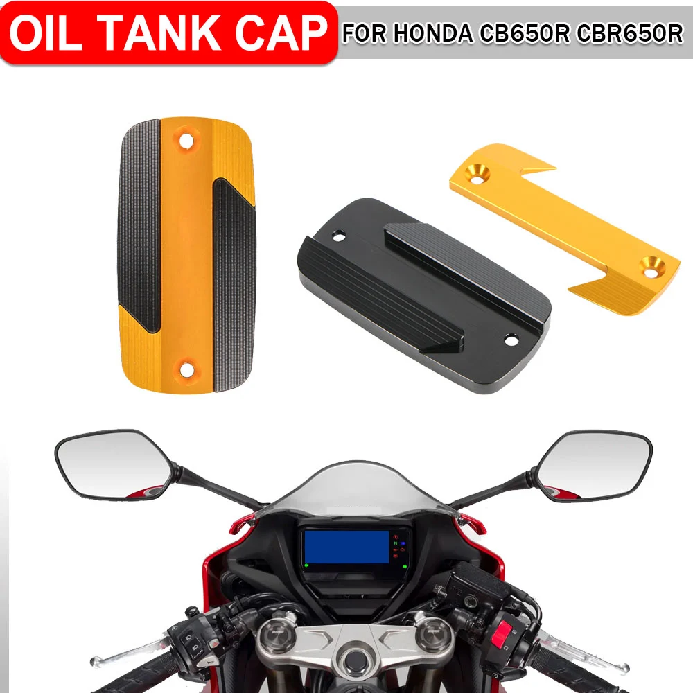 Motorcycle Front Brake Clutch Master Cylinder Oil Tank Cap Fluid Reservoir Cover For Honda CBR650R CB650R 2019-23 CB 650R R650R