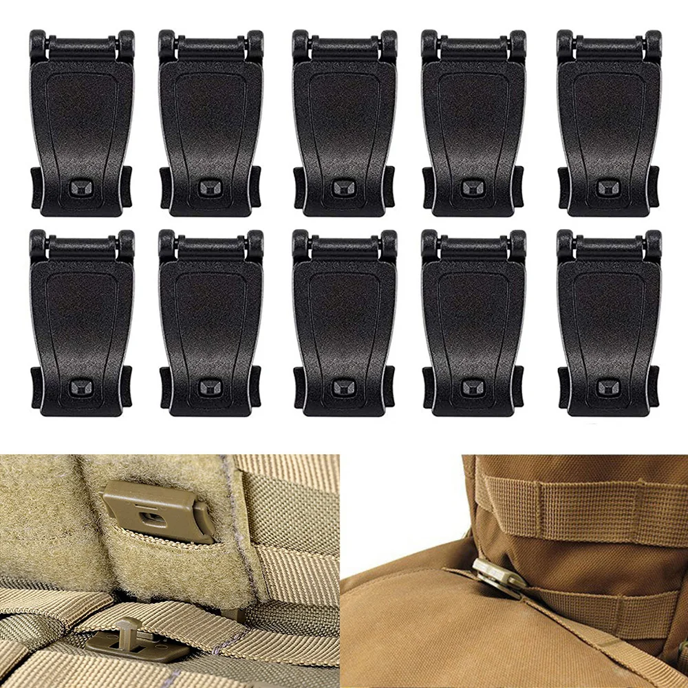 Outdoor Tactical Molle Acessório Kit, Mochila, Colete, Cintura, Locking Gear, Suporte de malha, fivela elástica, Caça Acessório, 32, 13Pcs
