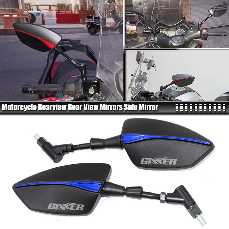 Fit For Gixxer 250 Sf150 Sf125 SF 150 125 155 GSXS 150 125 8/10mm Universal Adjustabale Rearview Rear View Mirrors Side Mirror