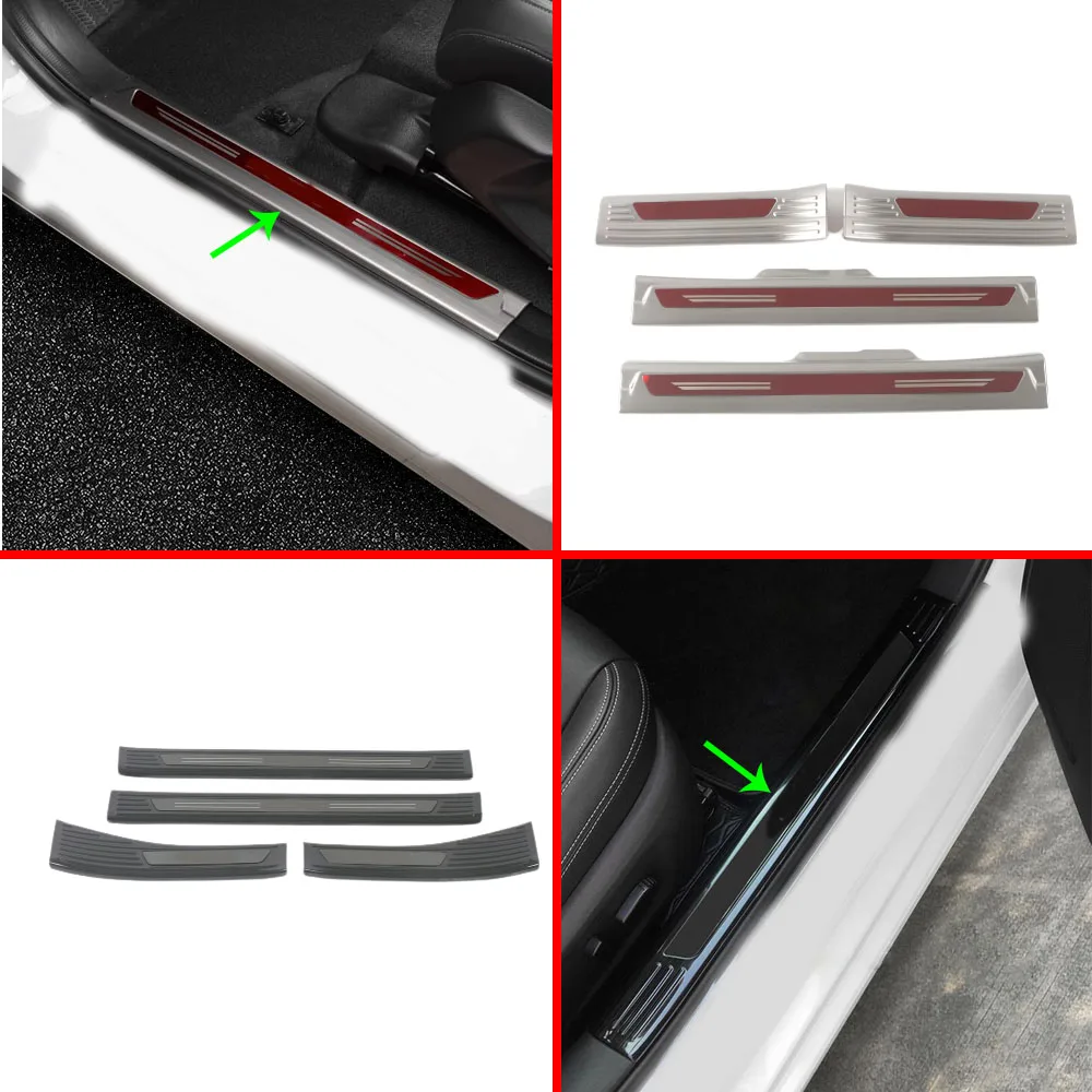 

Для Honda XR-V ZR-V HR-V Vezel 2022 2023 2024: Накладки на внутренние пороги из нержавеющей стали, защитные накладки на пороги, декоративные накладки на педали HRV ZRV