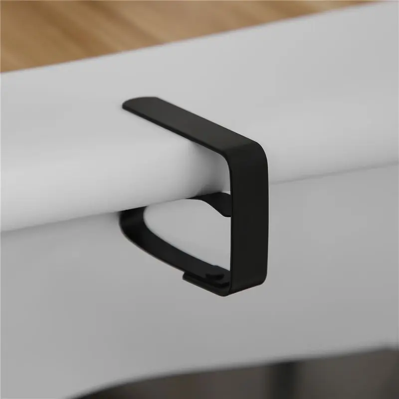 Y50A-8Pack Stainless Steel Tablecloth Clips Black Picnic Tablecloth Clips Adjustable Anti-Skid Fixed Clip Table Cloth Holder