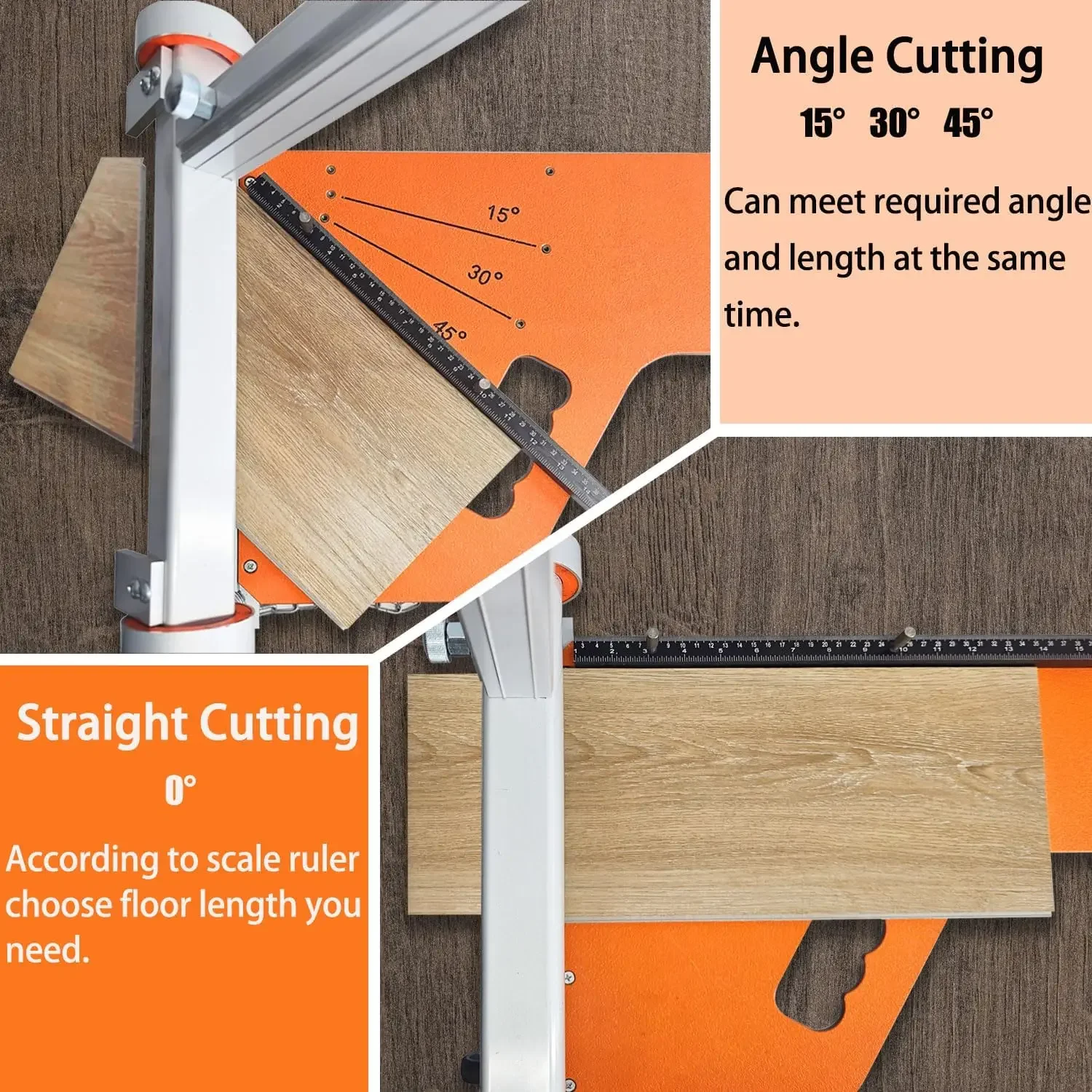 Laminate Floor Cutter,, Vinyl Plank Cutter , Flooring Tools - Cuts Vinyl Plank, Engineer Wood, LVP/T, VCT, SPC, WPC