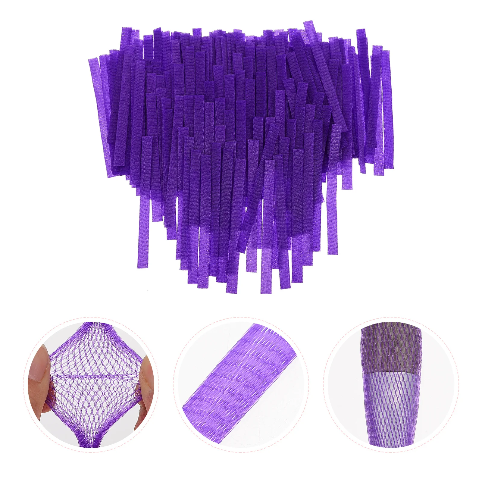 150 قطعة فرشاة حامي الشعر غطاء شبكي لفرش المكياج قابلة لإعادة الاستخدام توسيع أداة كم شبكة واقية لبودرة أحمر الخدود الظل