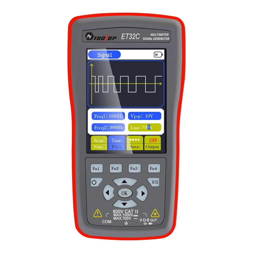 

ET32C Car Signal Generator Multimeter Coil Solenoid Relay Control Vehicle Maintenance Wave Signal Source Output Waveform Storage