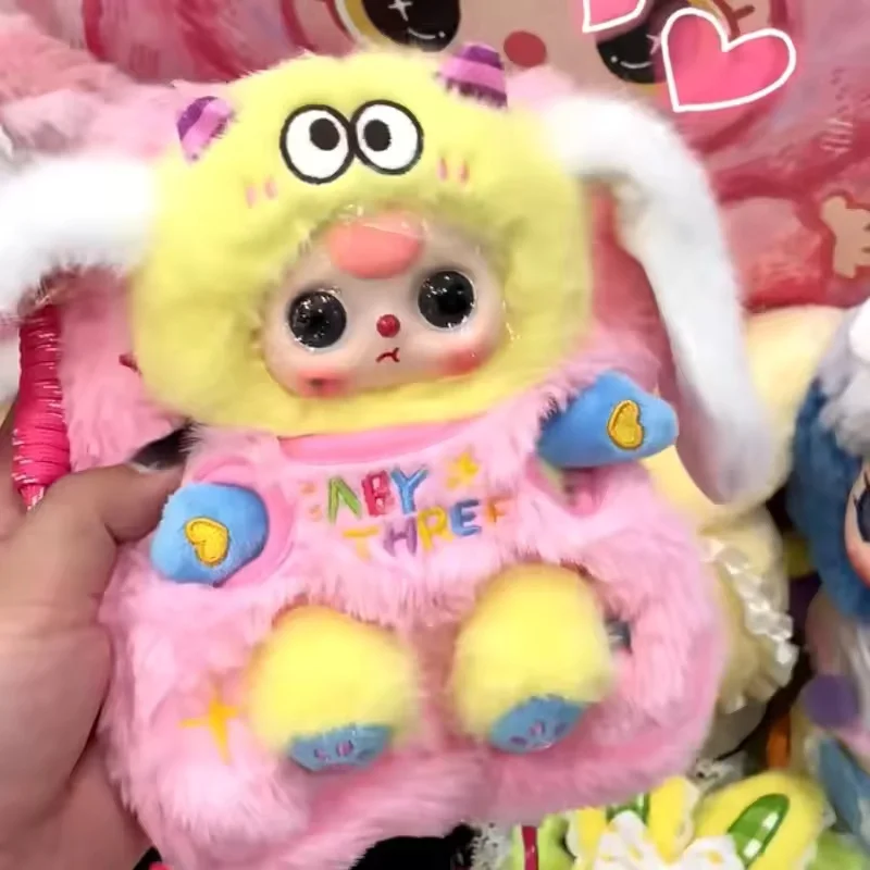 

Genuine Baby Three V2 Mobile Phone Bag Blind Box Kawaii Plush Doll Pendant Decoration Collection Trendy Surprise Gift toys