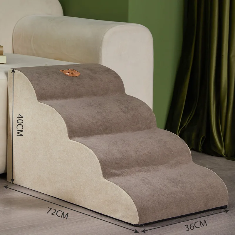 2/3/4layers Pet Ramp Dog Secure Stairs Dog Gate Non-Slip Pet Steps for Older Dogs Pet with Joint Pain Sofa Bed Ladder view 5