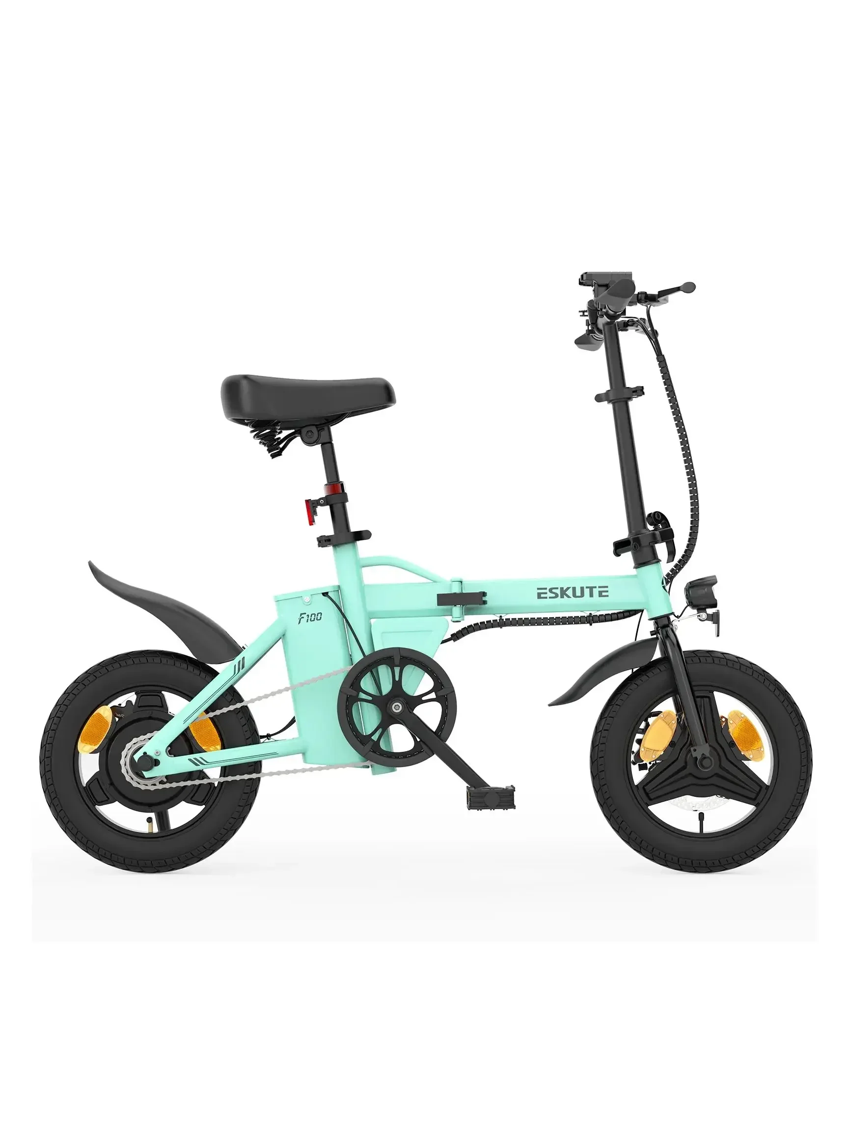 AliExpress ESKUTE F100 Adult Electric Bicycle, 36V 9AH E-bike, 250W Motor city ebike, 14-inch tire Foldable Electric Bicycle