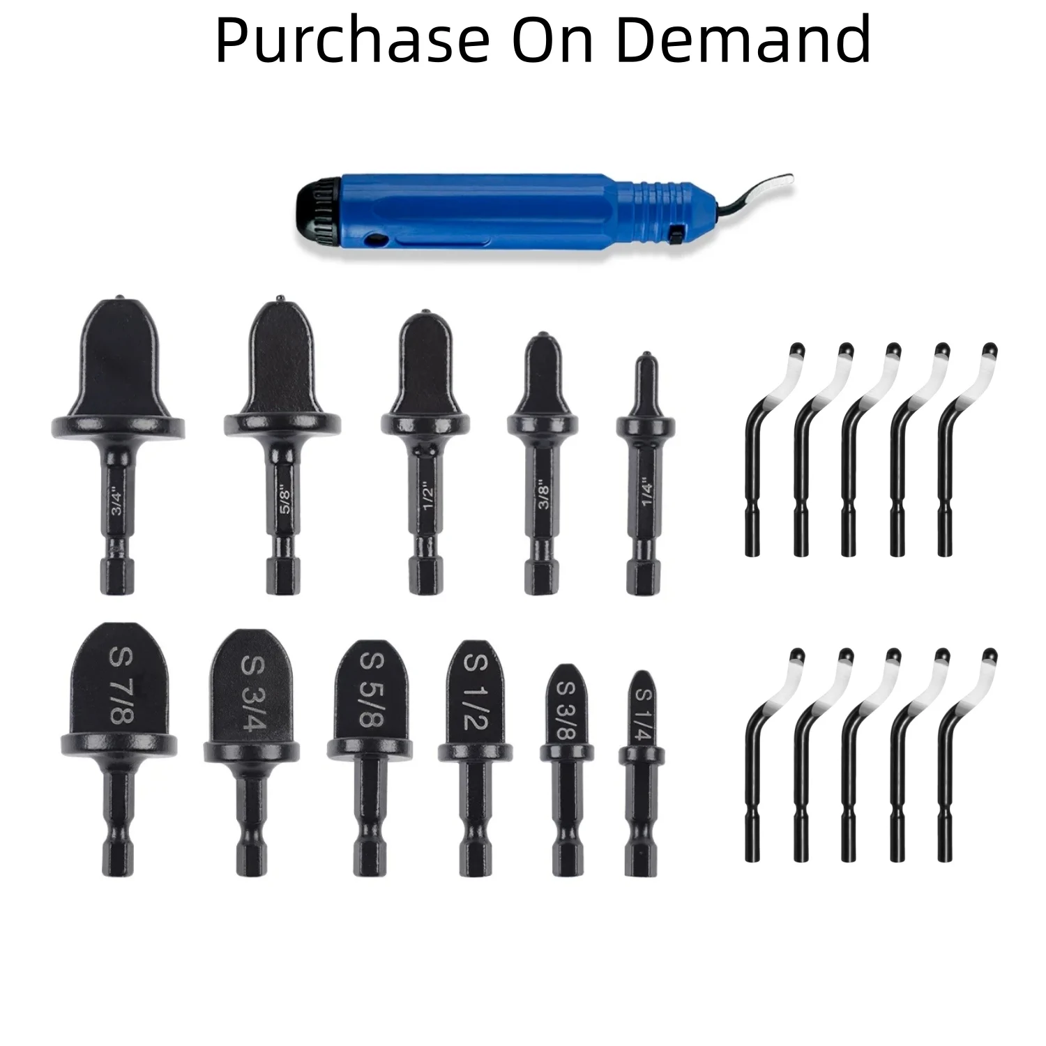 11/13/32 PCS Manual Copper Tube Expander Set Air Conditioner Repair Drill Expansion Tool with Deburring Tools For HVAC AC Repair
