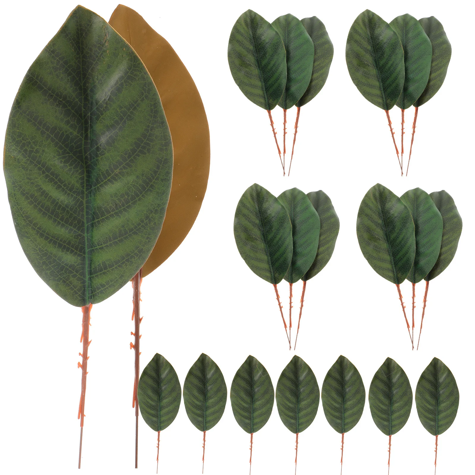 

30Pcs Artificial Magnolia Leaves Lifelike Faux Leaves for DIY Wreath Home Decoration Party Supplies Leaf Decor