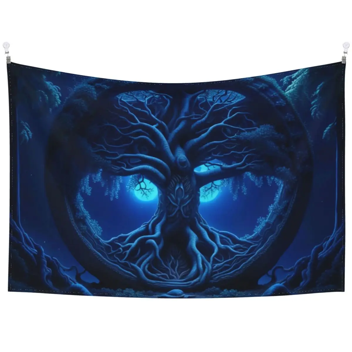 

Majestic Yggdrasil Tree Tapestry Hanging Painting Tapestries Aesthetic Living Room Bedroom Background Cloth Wall Decoration