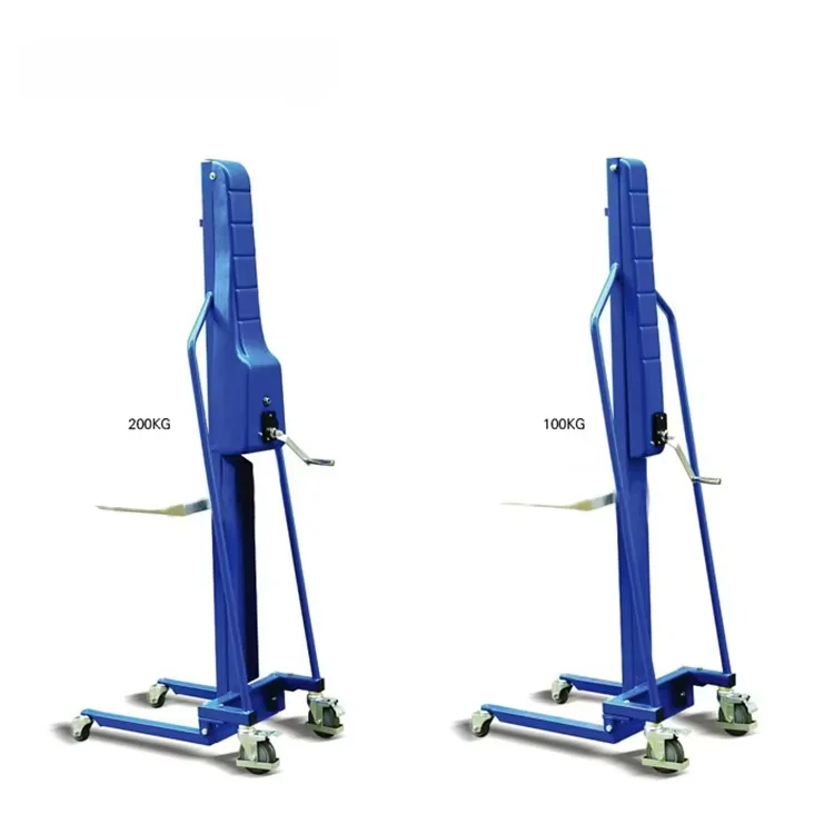 Mini Hand Winch Stacker Forklift Trolley Truck Stainless Steel Construction PU/Nylon Wheels Offroad Indoor Use 1-Year Warranty