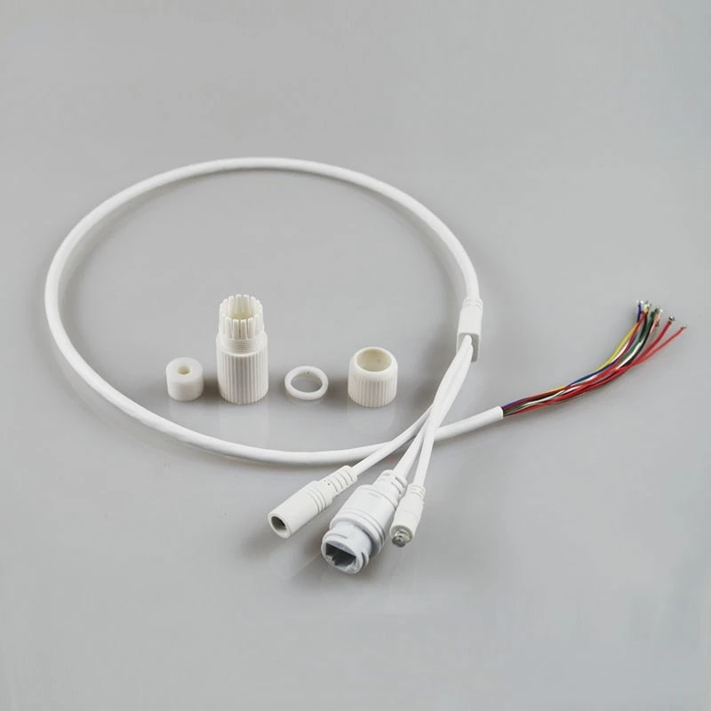 

11-core Network Photosensitive Wire Waterproof Network White Light Tail Wire RJ45+DC Photoresistor Camera Tail Wire